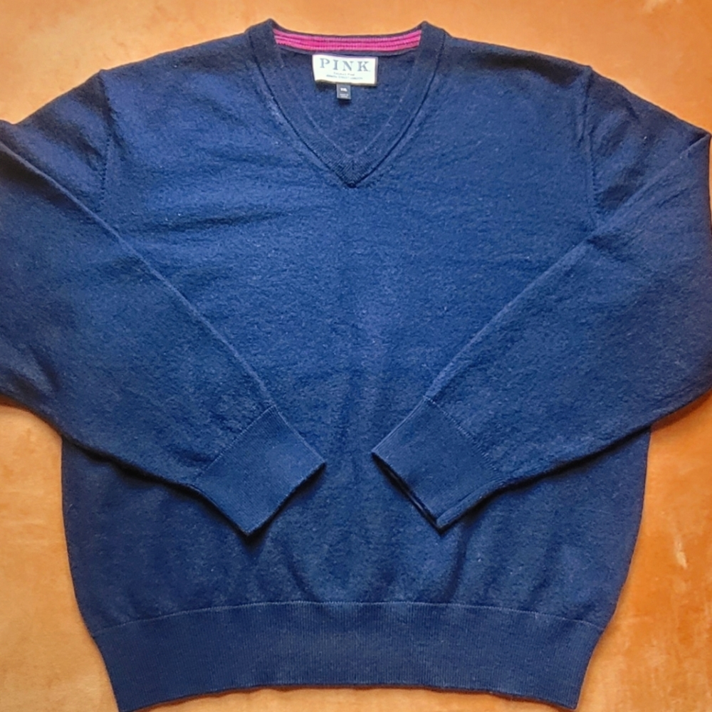 Classic V-Neck Marino Wool Sweater